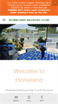 Mobile Screenshot of homelandracquetclub.com