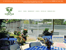 Tablet Screenshot of homelandracquetclub.com